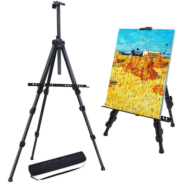 Artist Easel Stand Tripod Display Easel 21 to 66 Sign Stand Poster Holder with Carry Bag Black